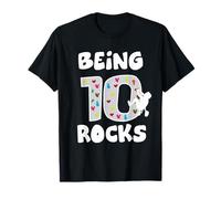 Rock Climbing divertente 10 anni regalo di compleanno per bambini Maglietta