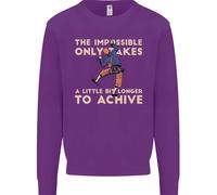 Rock Climbing The Impossible Funny Climber Uomo Sweatshirt Jumper