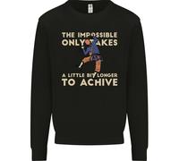 Rock Climbing The Impossible Funny Climber Uomo Sweatshirt Jumper