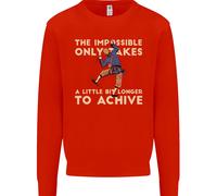 Rock Climbing The Impossible Funny Climber Uomo Sweatshirt Jumper