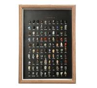 Rock Collection, 100 pezzi da collezione per la casa, cornice con campioni di rocce minerali, per bambini, adulti, collezionisti, ufficio, soggiorno, camera da, studio