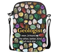 Rock Collector Gift Geological Engineer Gift Geology Graduaton Present Geologist Crossbody Bag, Geologo Cr Eu, 5.91 Inches ×8.27 Inches