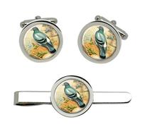 Rock Colomba Gemelli E Fermacravatta Set