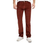 Rock Creek Pantaloni da uomo in velluto a coste Regular Fit H-399, rosso vivo, 32W x 34L