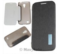 ROCK CUSTODIA COVER CASE ELEGANT FLIP BOOK ORIGINALE PER HTC ONE MINI M4 BLACK