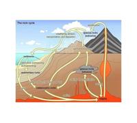 Rock Cycle Poster Geology Earth Science Learning Display