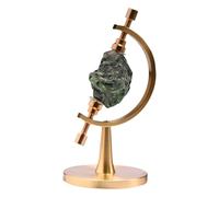Rock Display Stand | Functional Adjustable Globe Base,with Padded Clip Crystal Holder | Sturdy For Specimens Gemstones Fossils Collectibles Art Craft Bookshelf Table