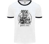 Rock È Dead Kit Tamburo Batterista Drumming Uomo Ringer