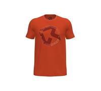ROCK EXPERIENCE DIMORE degli dei SS Man T-Shirt Maglietta A Maniche Corte, Arancione, L Uomo
