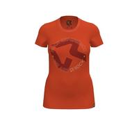 ROCK EXPERIENCE DIMORE degli dei SS Woman T-Shirt Maglietta A Maniche Corte, Arancione, M Donna