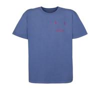 Rock Experience Fake Face SS M - T-shirt - uomo Blue L