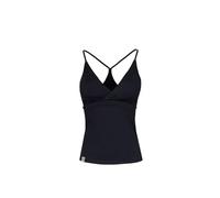 ROCK EXPERIENCE Penne Woman Tank Canotta Sportiva AD Incrocio sul Petto E Schiena, Nero, XXL Donna