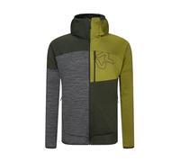 Rock Experience REMC02411-W973 Kobra Hoodie FZ Man Fleece Uomo Maglia Lunga 1642 Kombu Green+2293 Cardamom Seed+O014 Grey Mel XXL