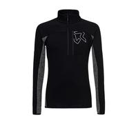 Rock Experience REMC02441-C142 Kobra Mock Neck Hz Man Fleece Uomo Maglia Lunga 0208(Caviar)+O014(Grey Melange) S