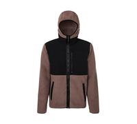 Rock Experience REMC02801-C951 SAVOONGA Hoodie FZ Man Fleece Uomo Maglia Lunga 0274 Deep Taupe+0208 Caviar L