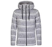 Rock Experience REWC01981 Berna Hoodie FZ Maglia Lunga Grey Melange XS