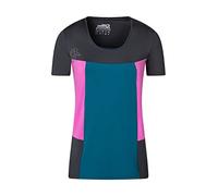 Rock Experience REWT01861 Drum SS T-Shirt Donna 1323 Ebony+0834 Super Pink+1484 Moroccan Blue XL