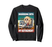 Rock Gnome Drumming Into My Retirement Sayings For Drummers Felpa