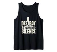 Rock Guitar Musicista Distruggi Silenzio Canotta