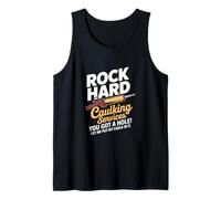 Rock Hard Calafataggio Servizi Divertente Detto Retro Canotta