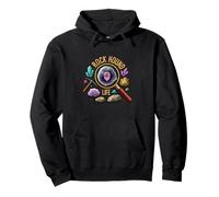 Rock Hound Life Geologist Crystal Collector Mineral Hunter Felpa con Cappuccio