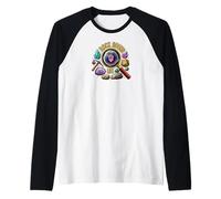 Rock Hound Life Geologist Crystal Collector Mineral Hunter Maglia con Maniche Raglan