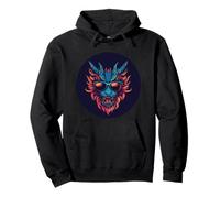 Rock il look con questo drago che indossa occhiali da sole Felpa con Cappuccio