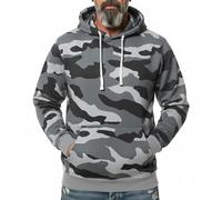 ROCK-IT Apparel I Felpa con Cappuccio da Uomo I Giacca con Cappuccio Premium I Pullover I Felpa con Cappuccio I [TaglieS-5XL] I Camo Grigio M