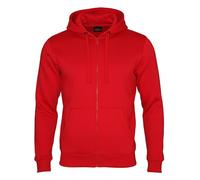 ROCK-IT Apparel I Giacca con Cappuccio da Uomo con Zip I Felpa con Cappuccio di Ottima qualità Molto Morbida e Robusta per Il Tempo Libero o Il Lavoro I [XS-5XL] Rosso 3XL