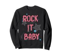 Rock it Baby Doodle Rock Star Music Rock & Roll Donna Ragazz Felpa