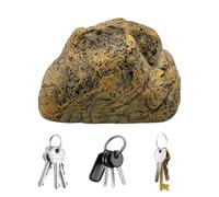 Rock Key Hider, falso roccia per chiave,Casa chiave di ricambio in pietra | Coprichiavi in resina esterna, falsa roccia, decorazione sicura per contenere chiavi di ricambio