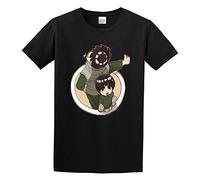 Rock Lee Unisex 100% Cotton Short-Sleeve T-Shirts Black M