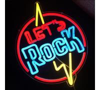 Rock Luci al neon - Decorazione dimmerabile LED Wall Art con Music Sync, Camera da letto Bar Stage Sfondo Casa KTV, Adatto per feste a tema Concerto Sala da gioco Soggiorno 5V