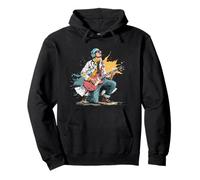 Rock Medicine Doc Costume con Chitarra Cool Felpa con Cappuccio