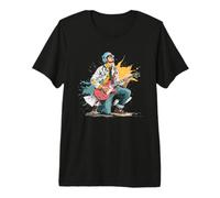 Rock Medicine Doc Costume con Chitarra Cool Maglietta Premium