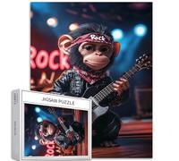 Rock Monkey - Puzzle da 1000 pezzi per adulti Pixar Fantasy Art puzzle colorato fai da te per la decorazione della casa, regali puzzle per la famiglia, perfetto per serate di gioco, 50 x 70 cm