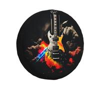 Rock Music Copriruota per Auto Durevole Copertura per Ruota di Scorta Impermeabile Copricerchi per Rimorchi SUV Camion 15inch