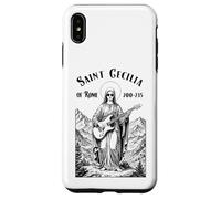 Rock Music Patron Saint Cecilia Chitarra Elettrica Chitarrista Custodia per iPhone XS Max
