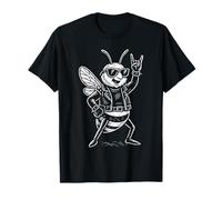 Rock Musik Funny Heavy Metal Bee Maglietta