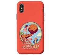 Rock My World Valentine Sarcastic Vintage Funny Adult Humor Custodia per iPhone X/XS