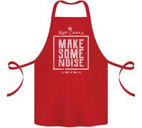 Rock N Roll Keep Calm & Fare un Tocco Di Rumore Cotone Grembiule 100% Biologico