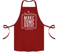 Rock N Roll Keep Calm & Fare un Tocco Di Rumore Cotone Grembiule 100% Biologico