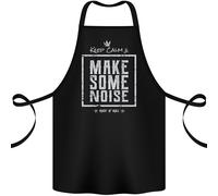 Rock N Roll Keep Calm & Fare un Tocco Di Rumore Cotone Grembiule 100% Biologico