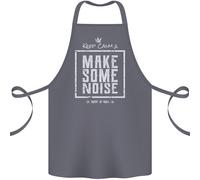 Rock N Roll Keep Calm & Fare un Tocco Di Rumore Cotone Grembiule 100% Biologico