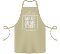 Rock N Roll Keep Calm & Fare un Tocco Di Rumore Cotone Grembiule 100% Biologico