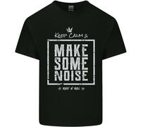 Rock N Roll Keep Calm & Make Some Noise Uomo Cotone T-Shirt Tee Top