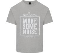 Rock N Roll Keep Calm & Make Some Noise Uomo Cotone T-Shirt Tee Top