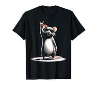 Rock N Roll Rat Heavy Hard Rock Punk Music Chitarra Musica Rock Maglietta
