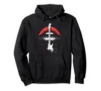 Rock 'n Roll Red Lips - Vintage Chitarra Elettrica Lover Felpa con Cappuccio