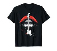 Rock 'n Roll Red Lips - Vintage Chitarra Elettrica Lover Maglietta